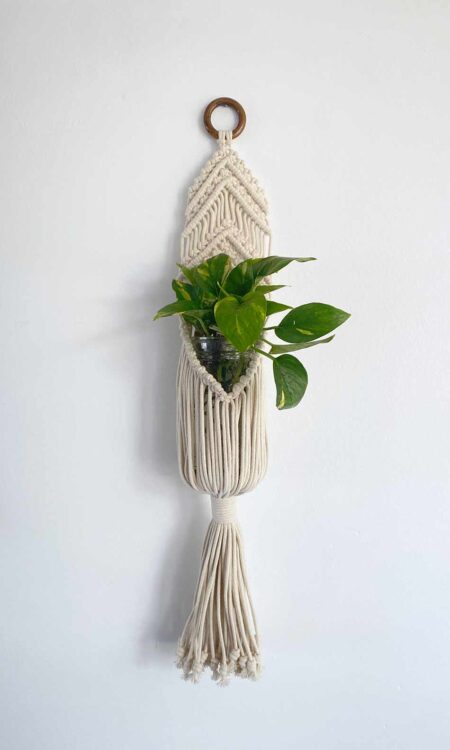 Small Macrame Plant Hanger for Sale