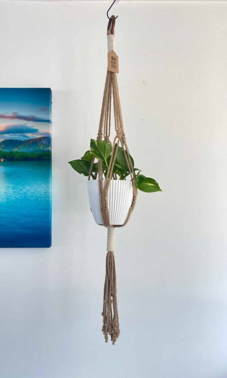 Jute macrame plant hanger for sale
