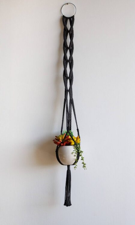 Shop Macrame Plant Hangers in Black