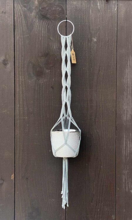 Grey Macrame Plant Hanger