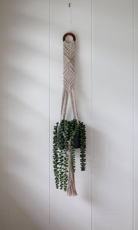 Handmade macrame plant hangers for sale in Kailua, Hawaii