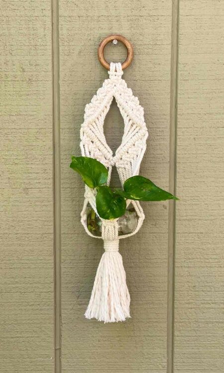Small macrame plant hanger