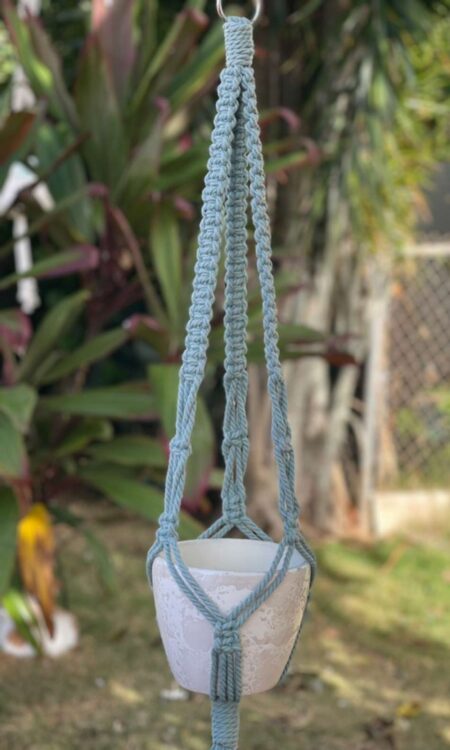 Agave Green Macrame Plant Hanger