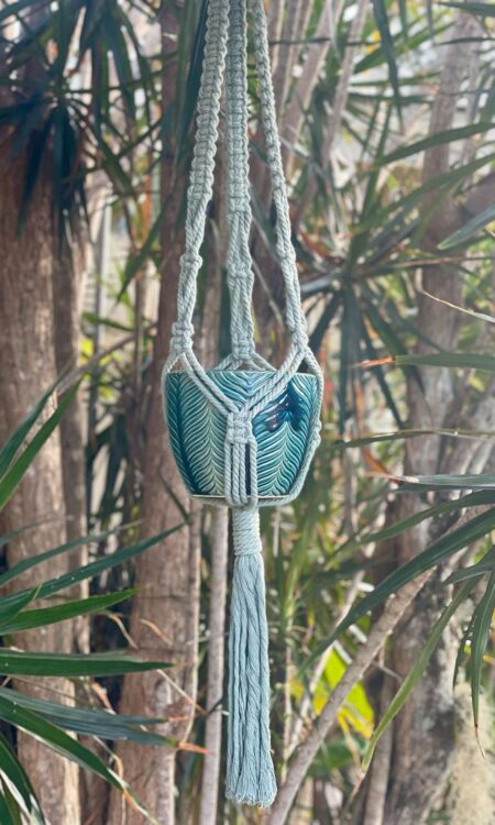 Agave Green Macrame Plant Hanger