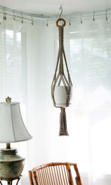 Brown Macrame Plant Hanger