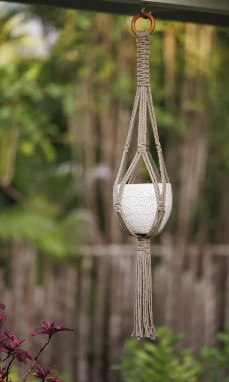 Brown Macrame Plant Hanger